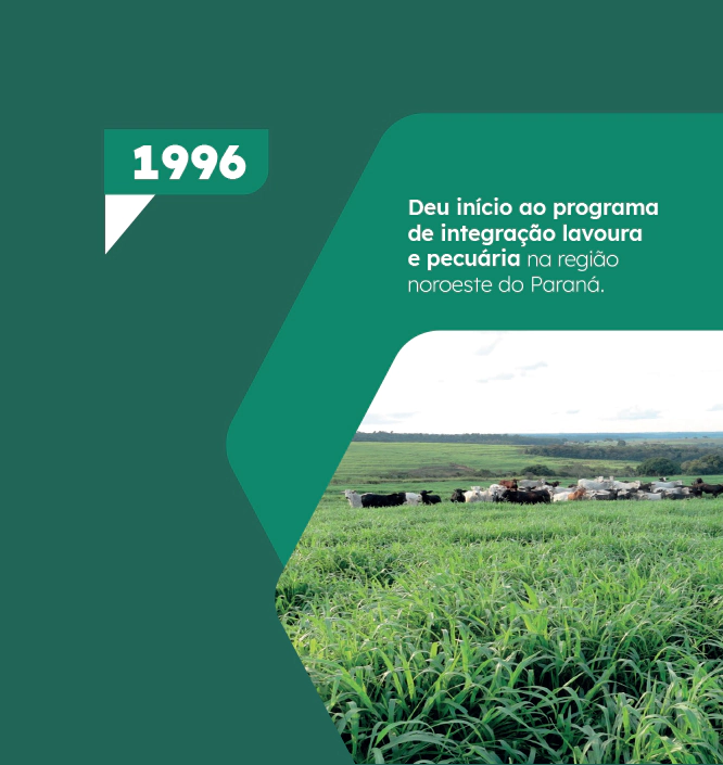 1996 - Início do programa lavoura na pecuária